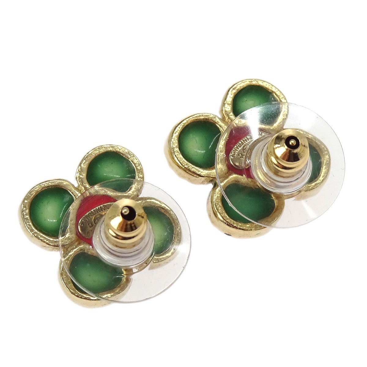 Chanel Chanel Clover Earring Metal Goud