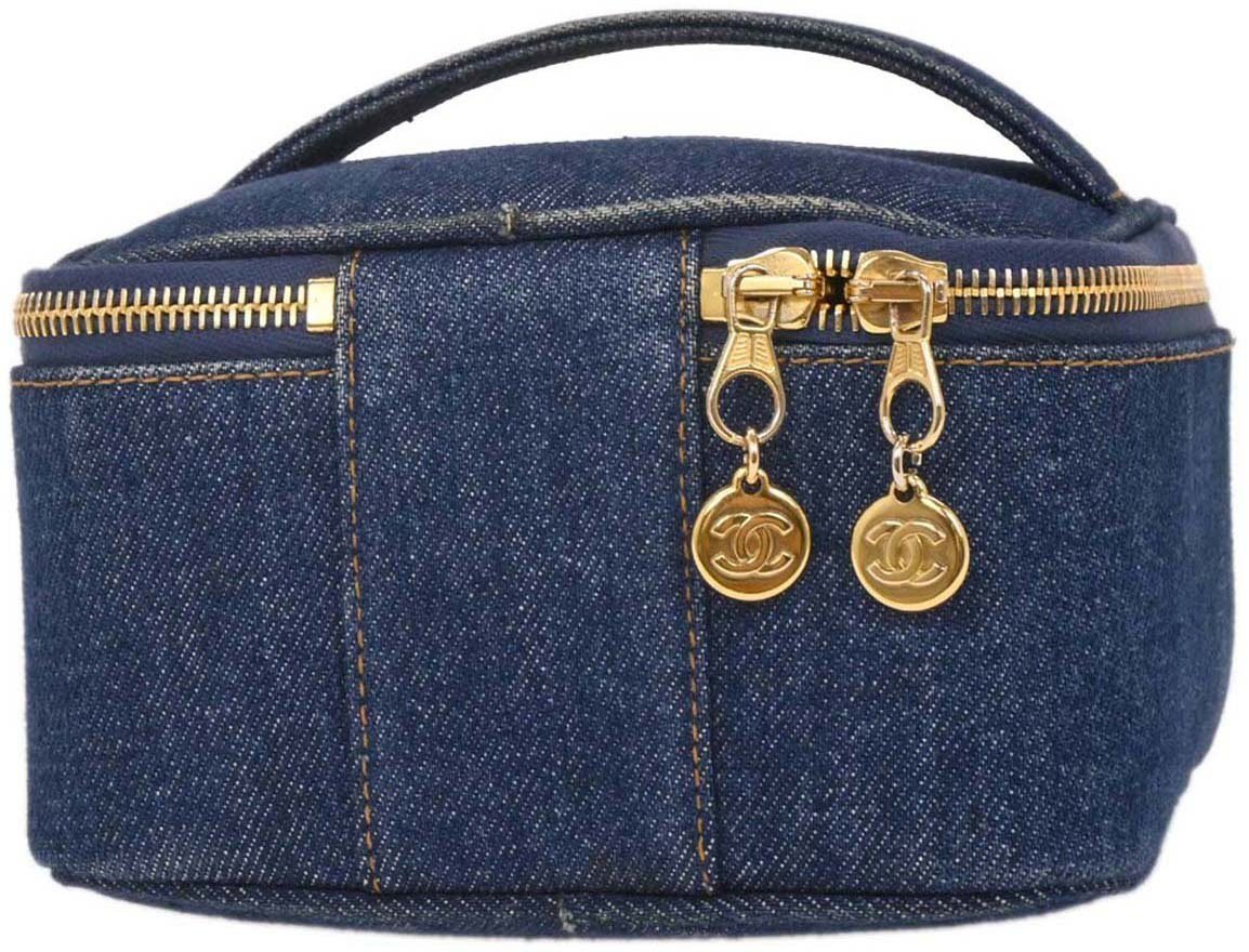Chanel Chanel Vintage CC Vanity Case Denim Blauw