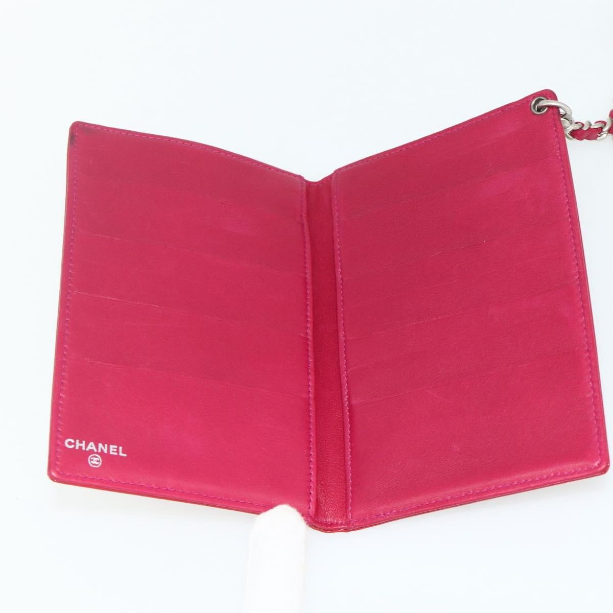 Chanel Chanel Vintage CC Bifold Card Holder Patent leather Rood