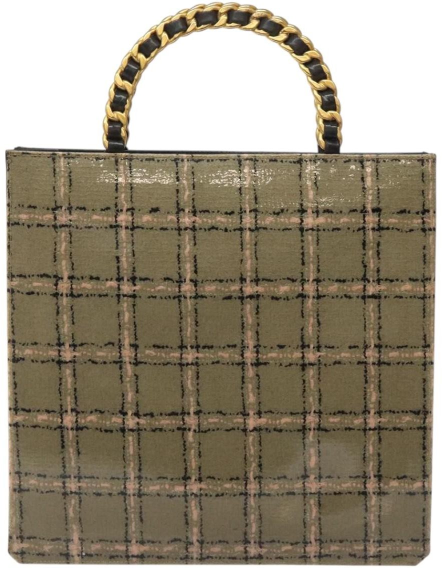 Chanel Chanel Vintage Chocolate Bar Tote Leather Beige