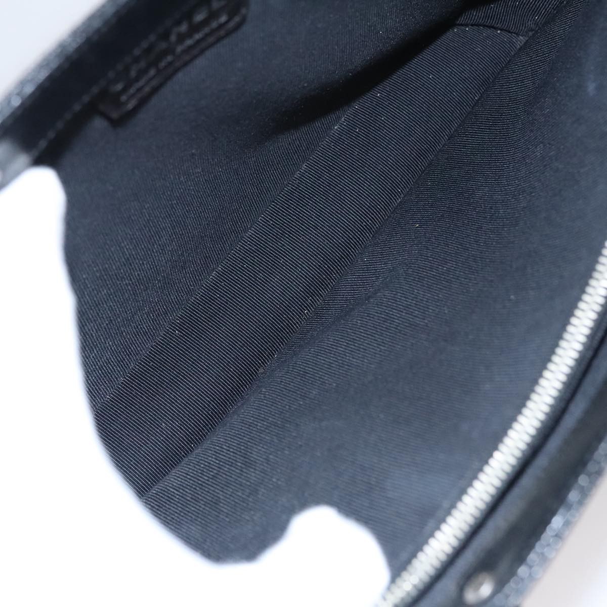 Chanel Chanel Vintage Metal Ring Tote Leather Zwart