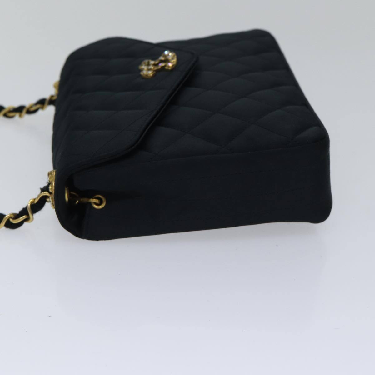 Chanel Chanel Envelope Compartment Flap Bag Silk Zwart