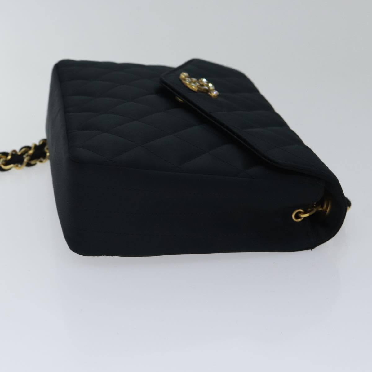 Chanel Chanel Envelope Compartment Flap Bag Silk Zwart