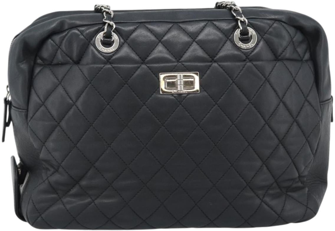 Chanel Reissue 2.55 Tote Quilted Calfskin Large Zwart