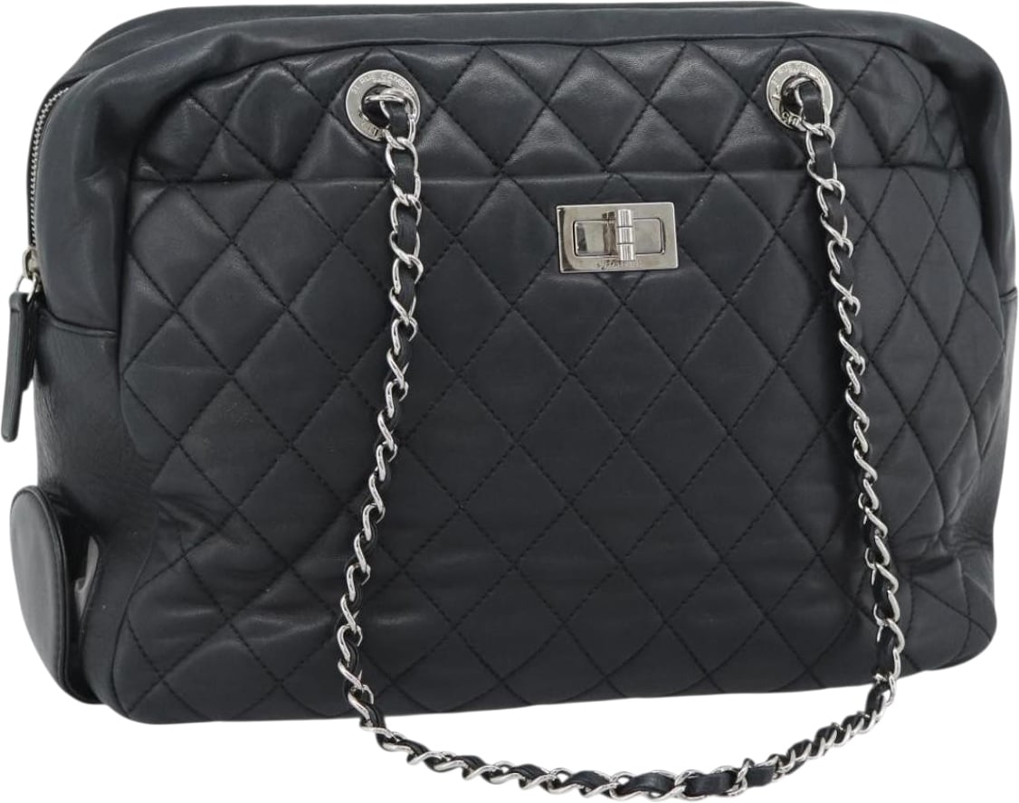 Chanel Reissue 2.55 Tote Quilted Calfskin Large Zwart