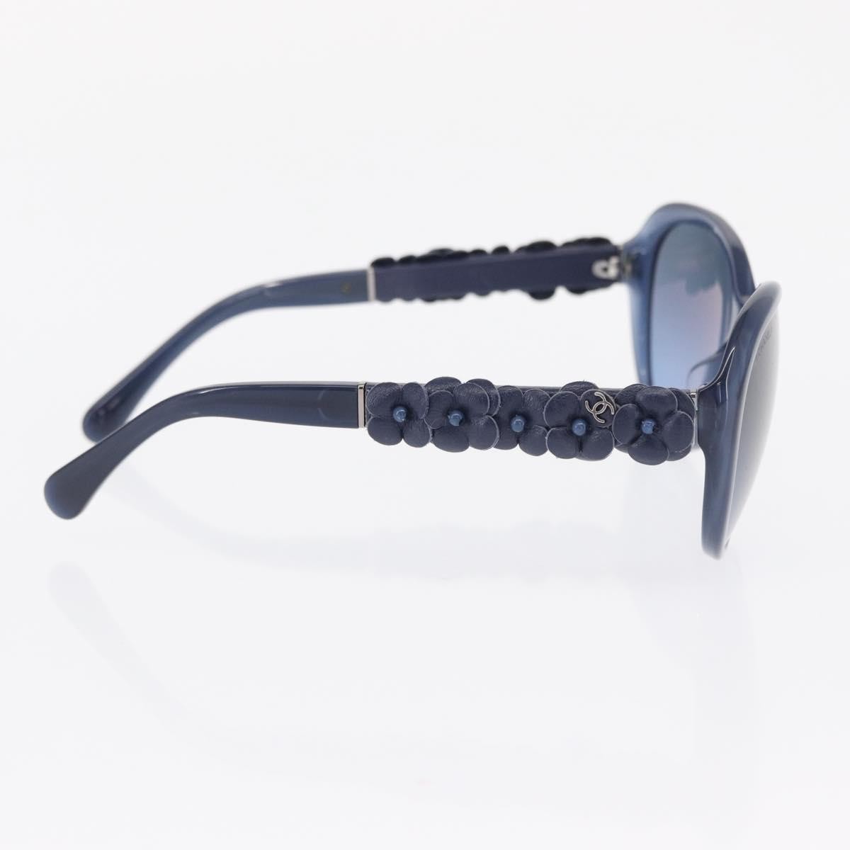 Chanel Chanel Camélia sunglasses Plastic Navy