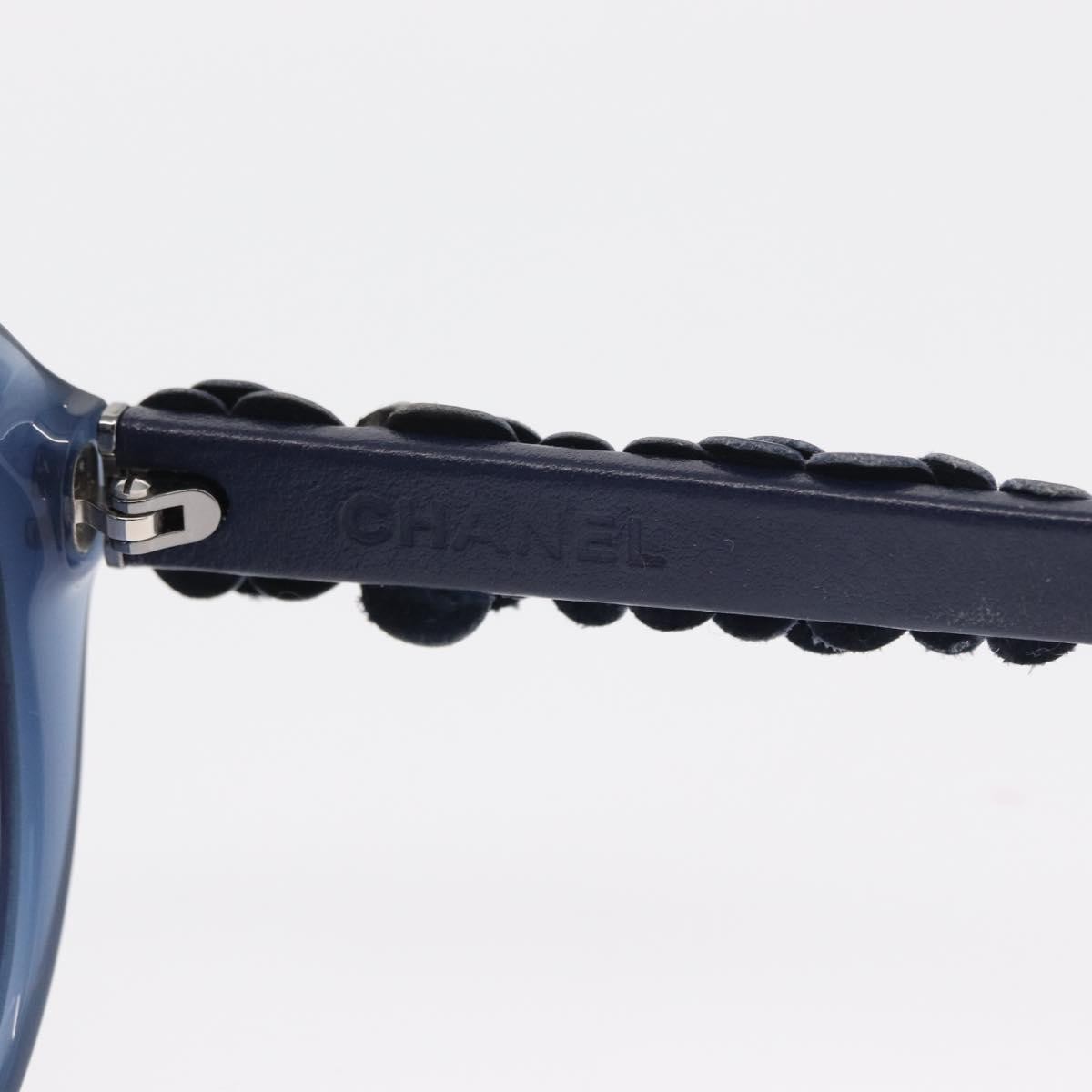 Chanel Chanel Camélia sunglasses Plastic Navy