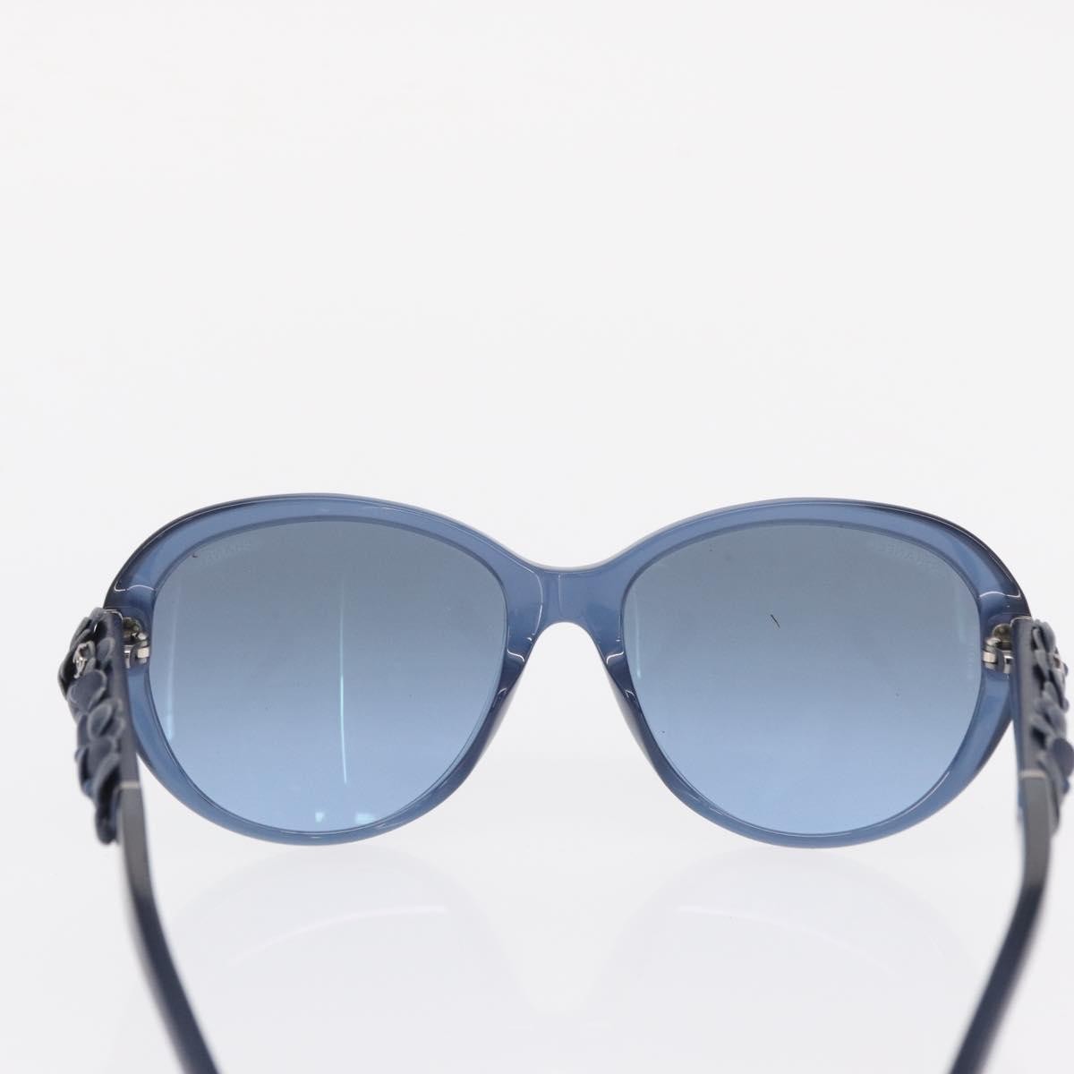 Chanel Chanel Camélia sunglasses Plastic Navy