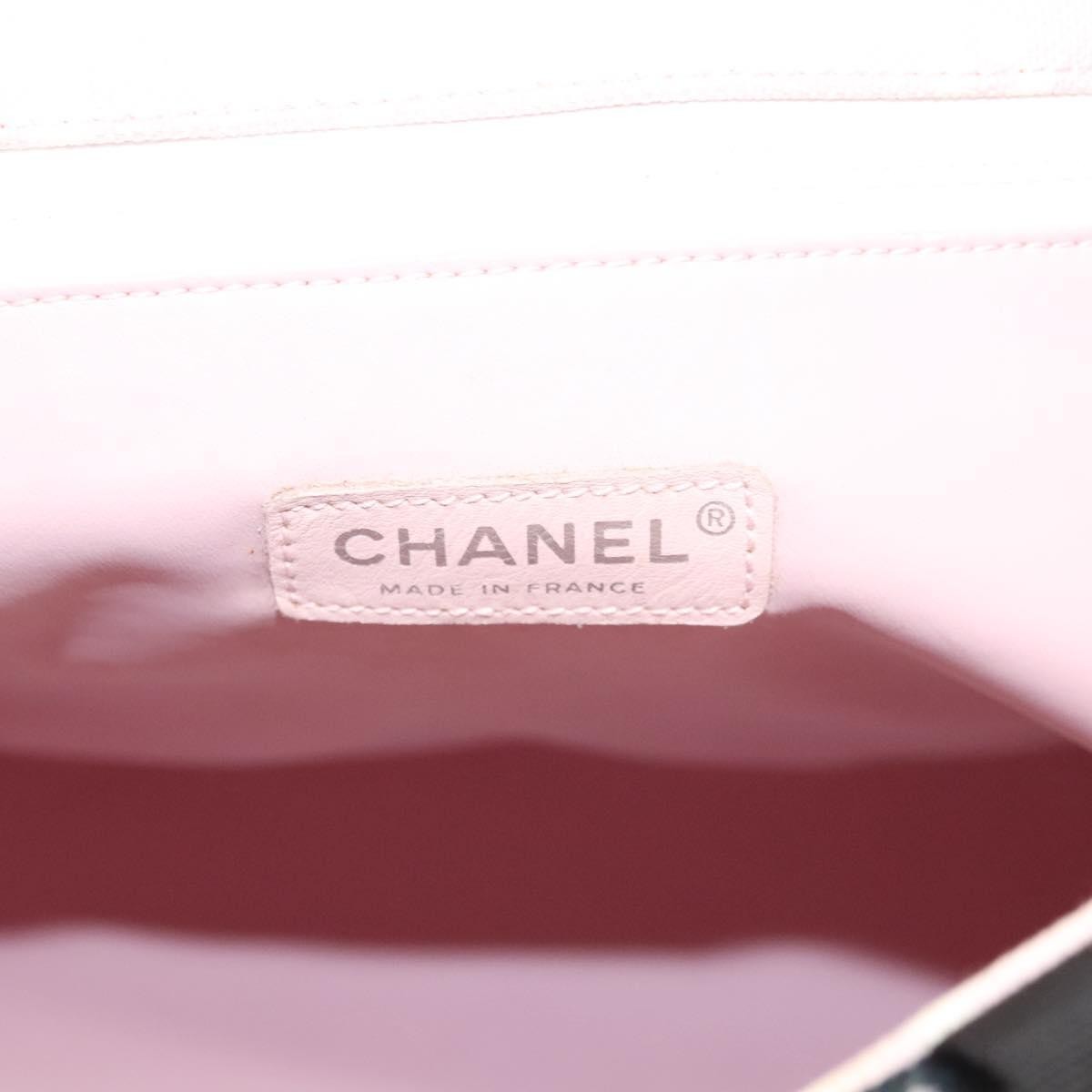 Chanel Chanel Biarritz Tote Quilted Canvas Large Roze