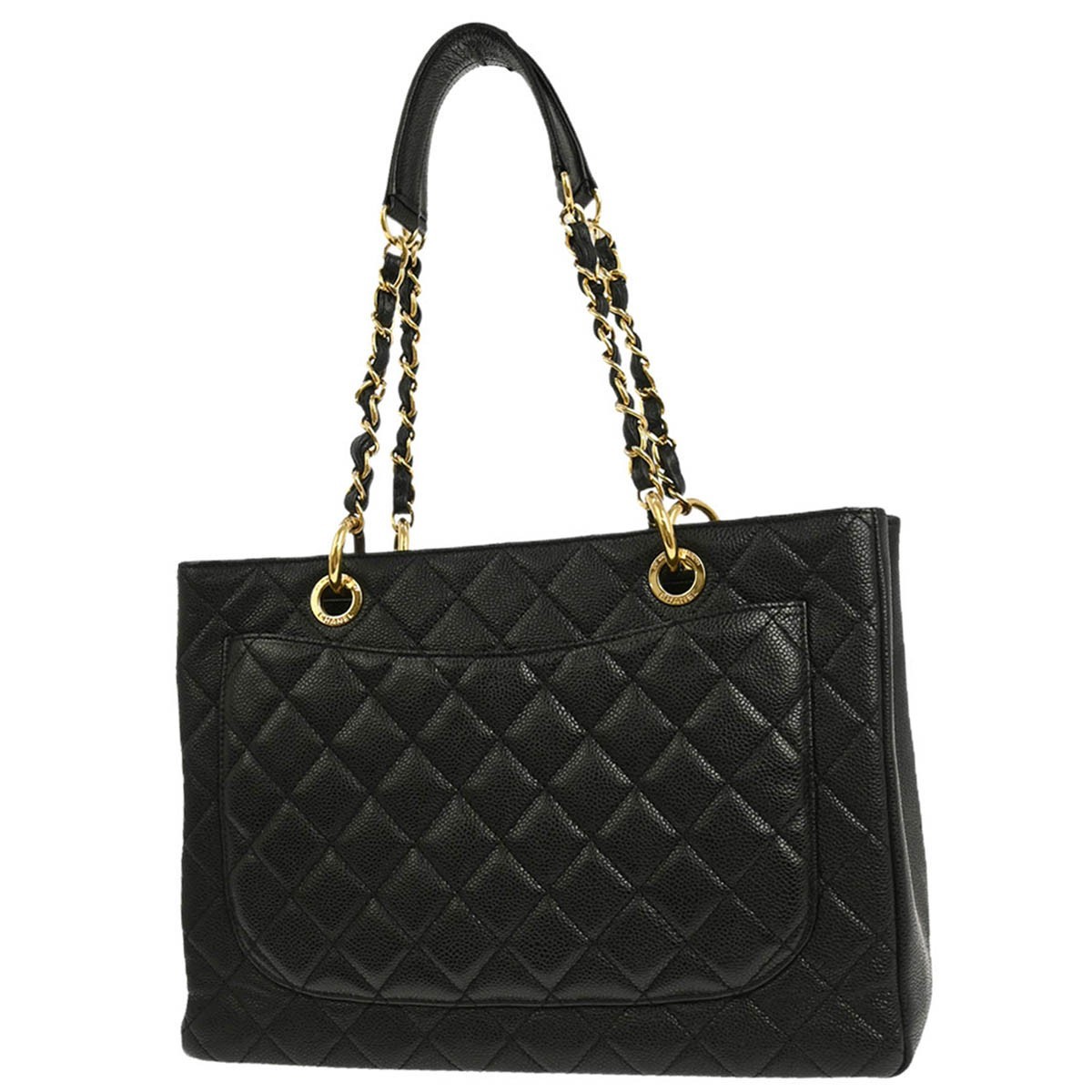 Chanel Chanel Grand Shopping Tote Quilted Caviar XL Beige