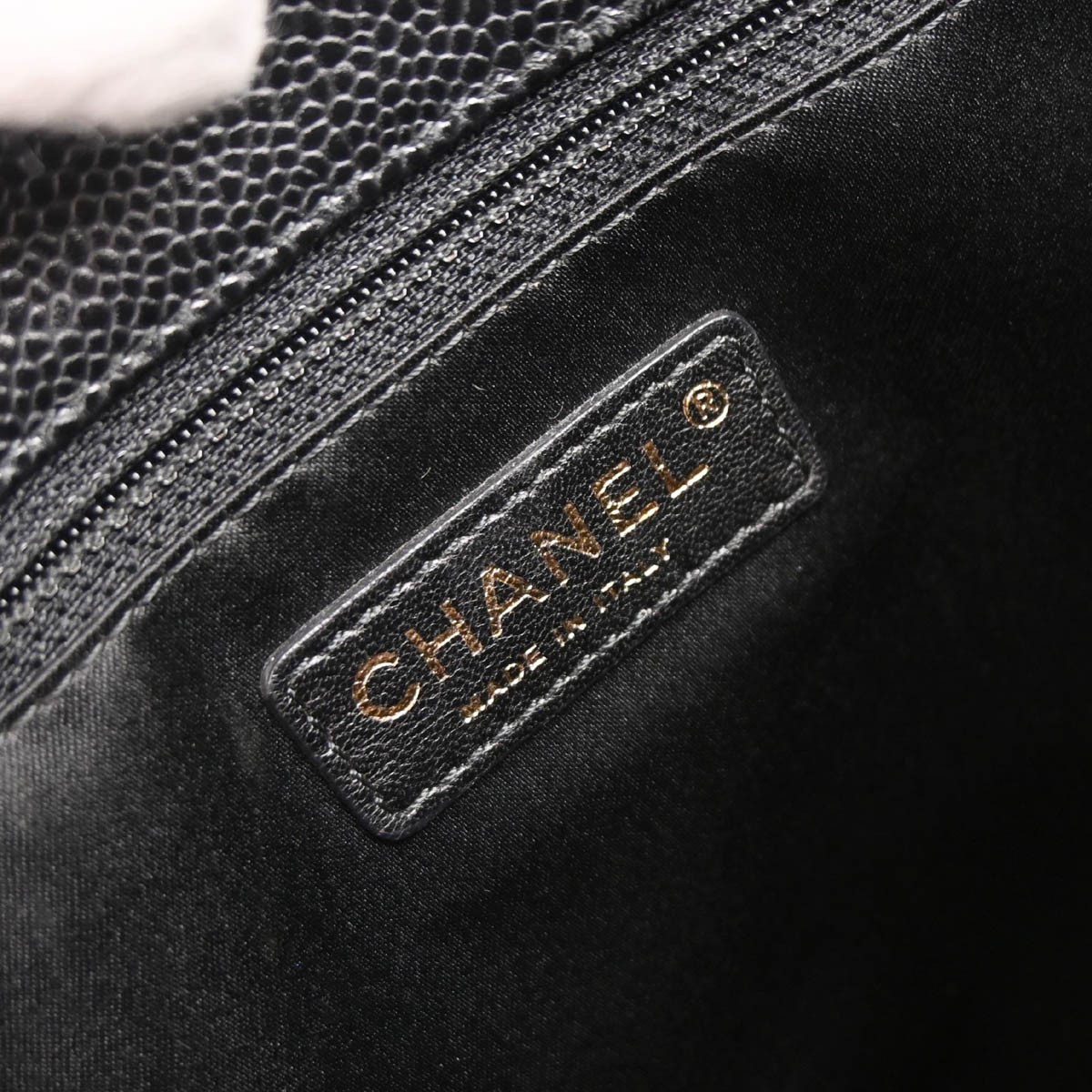 Chanel Chanel Grand Shopping Tote Quilted Caviar XL Beige