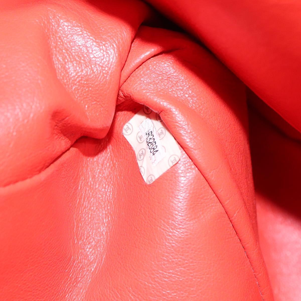 Chanel Chanel Grand Shopping Tote Quilted Calfskin Oranje