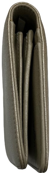 Chanel CC bifold wallet leather medium Beige