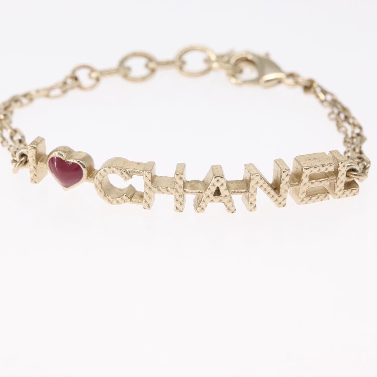 Chanel Chanel I Love Chanel Bracelet Metal with Resin Goud