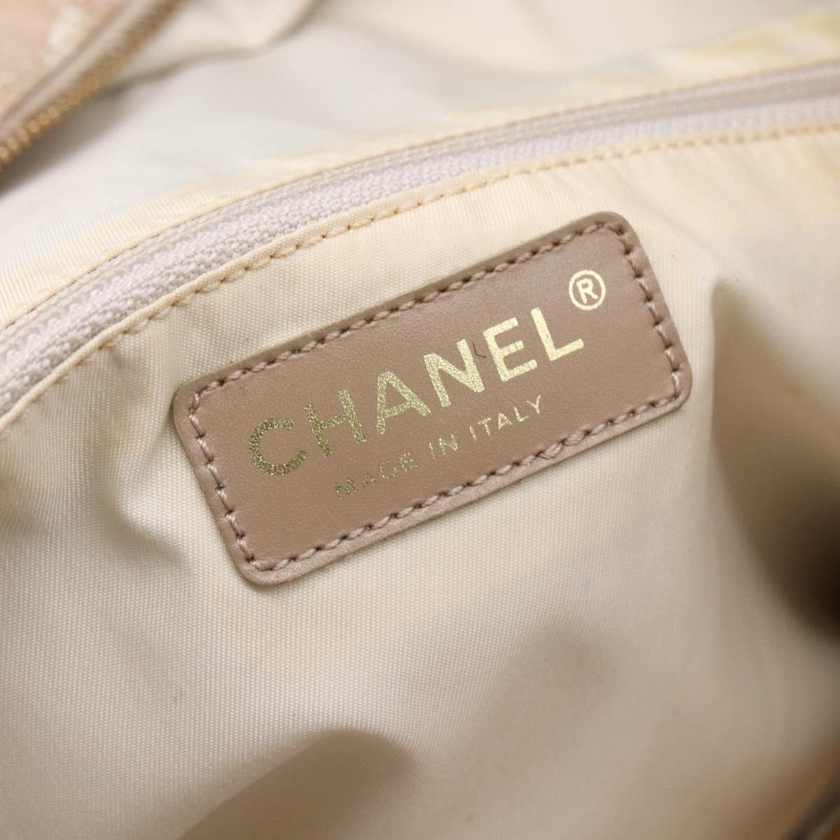 Chanel Chanel Travel Line Tote Nylon Small Beige