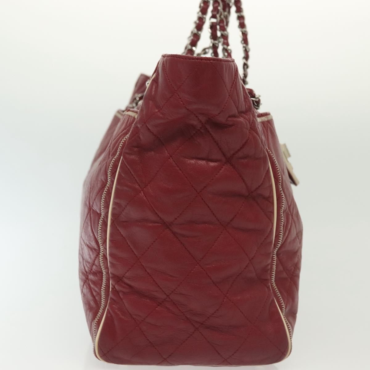 Chanel Chanel Vintage Reissue Chain Shopping Tote Leather Rood