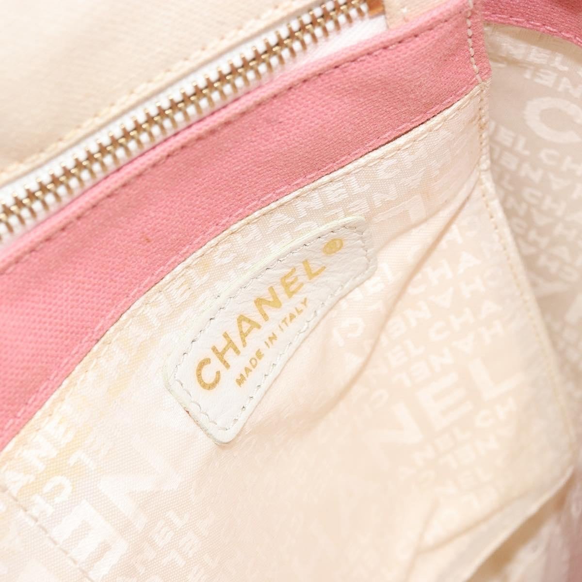 Chanel Vintage CC Tote Canvas Small Beige