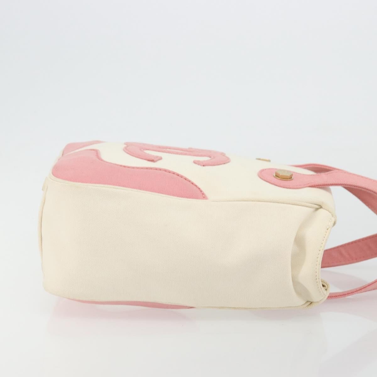 Chanel Vintage CC Tote Canvas Small Beige