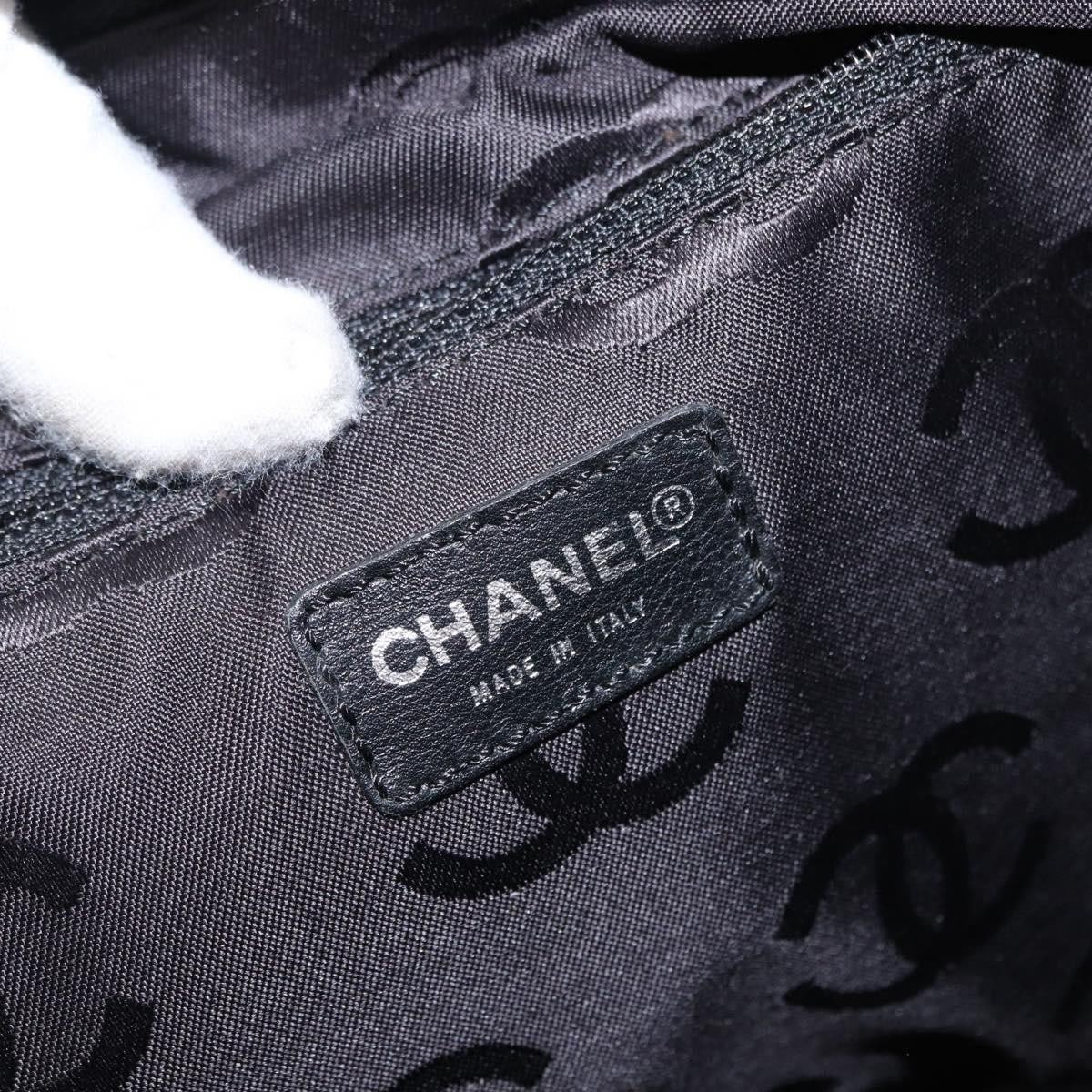 Chanel Chanel Boston Zip Tote Quilted Canvas Medium Zwart