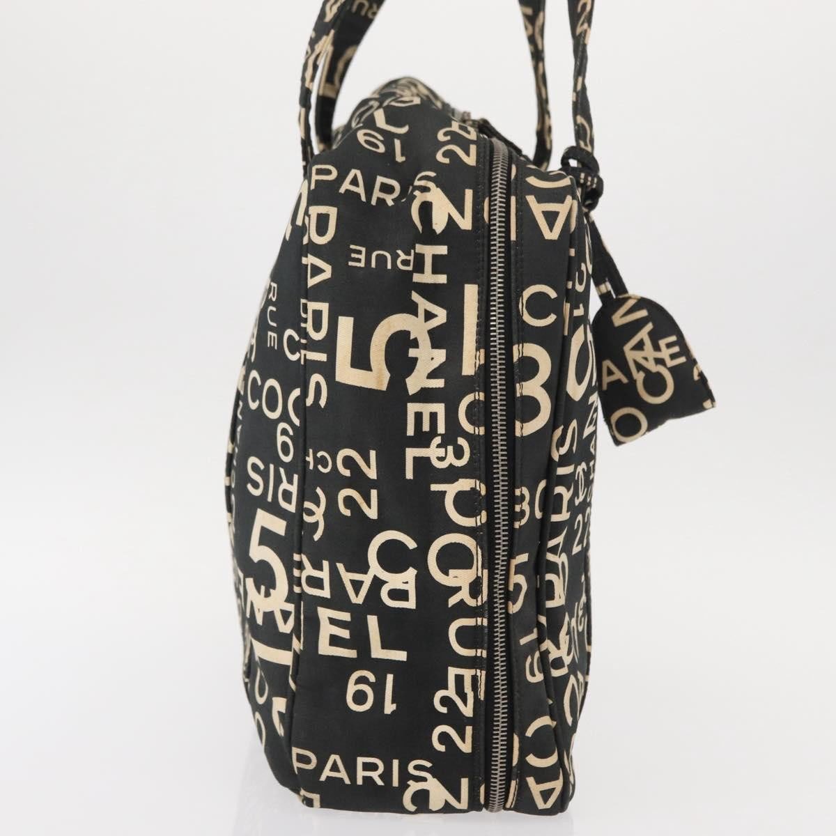 Chanel Chanel Boston Zip Tote Quilted Canvas Medium Zwart