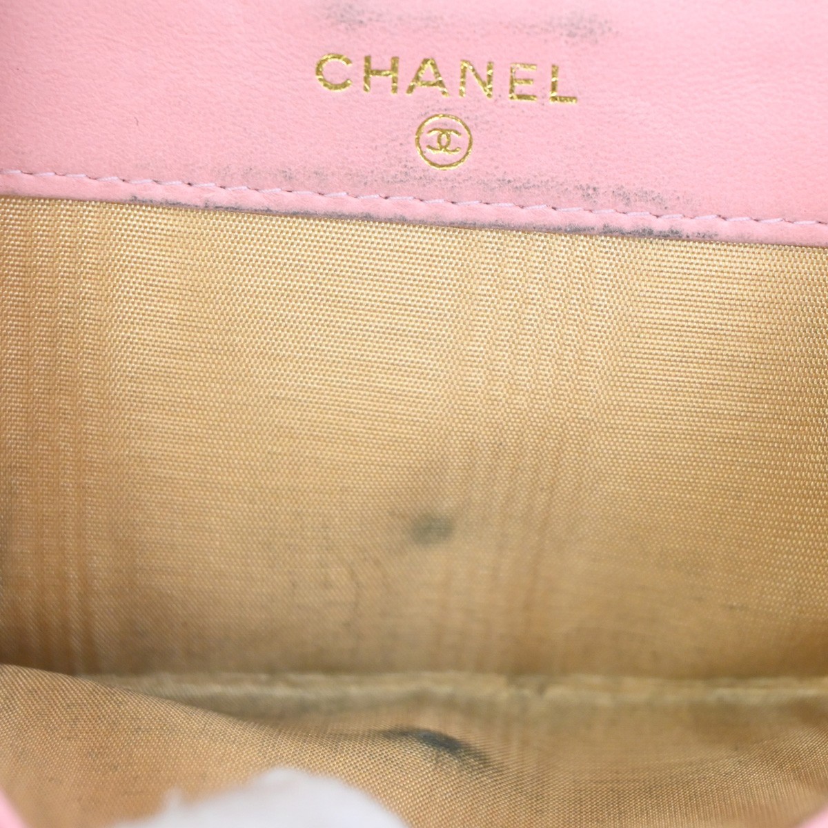 Chanel Chanel CC Compact Wallet Quilted Calfskin Roze