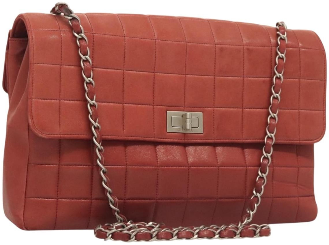 Chanel Chanel Chocolate Bar Reissue Flap Bag Lambskin Rood