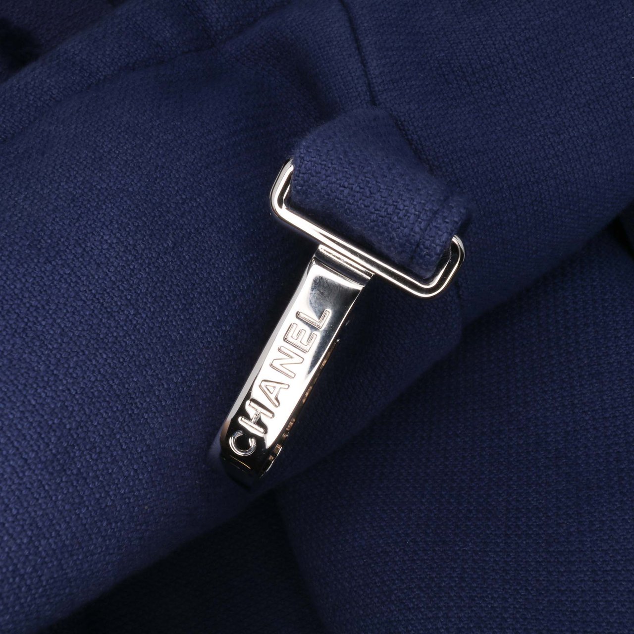 Chanel CC Terry Cotton Beach Tote Blauw