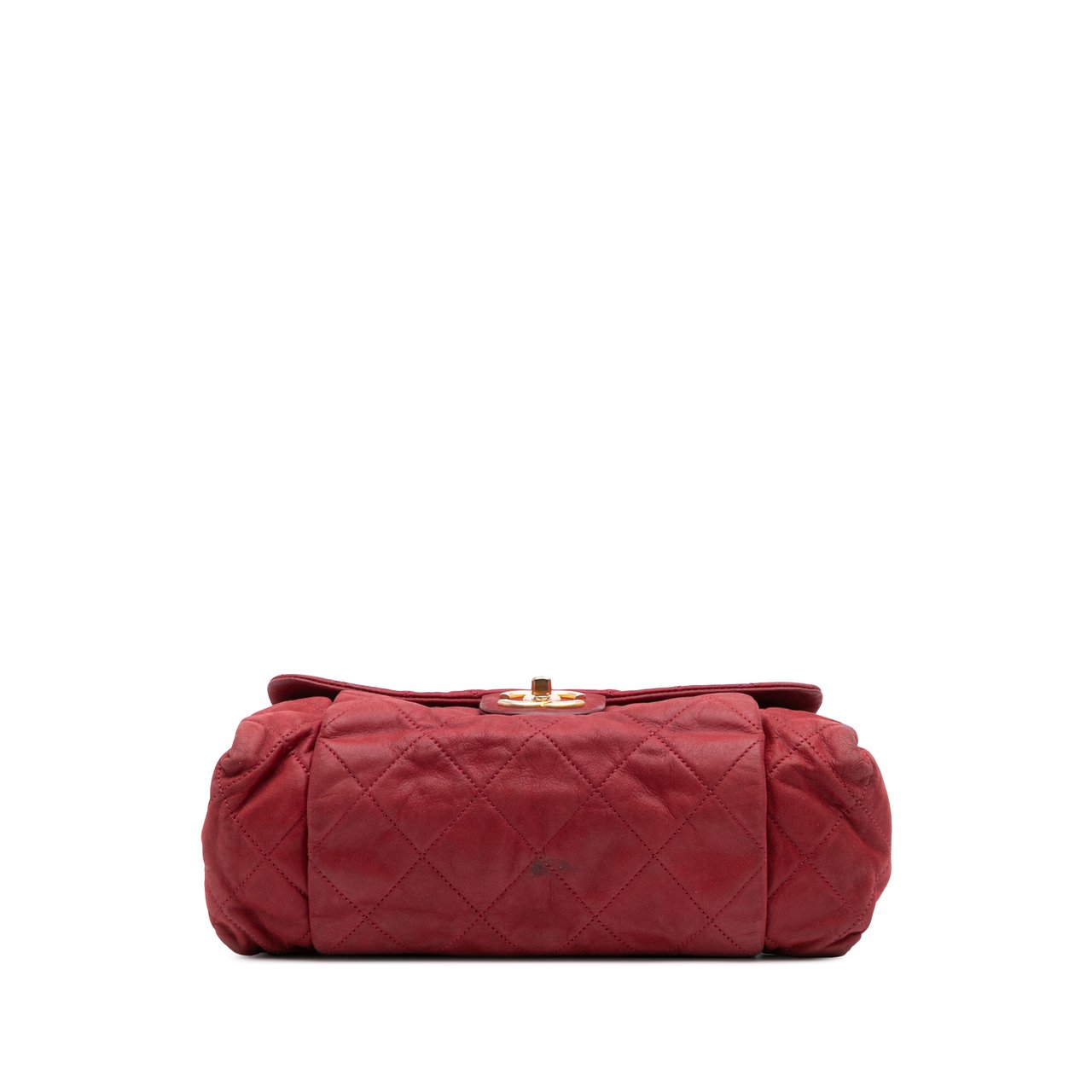 Chanel Large Aged Calfskin Chic Quilt Flap Rood