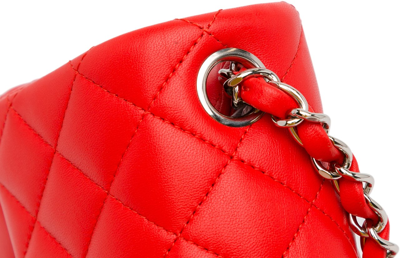 Chanel Mini Square Classic Lambskin Single Flap Rood