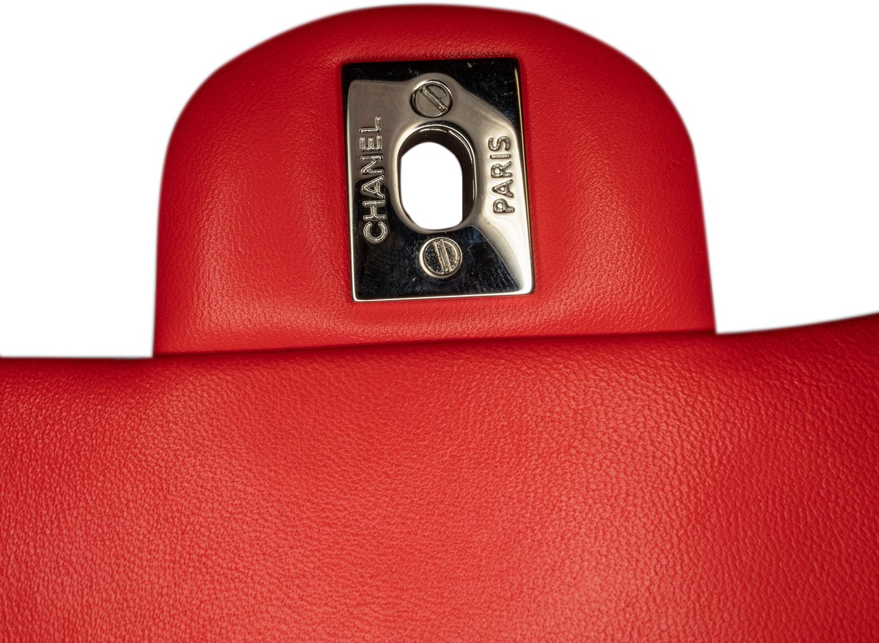 Chanel Mini Square Classic Lambskin Single Flap Rood