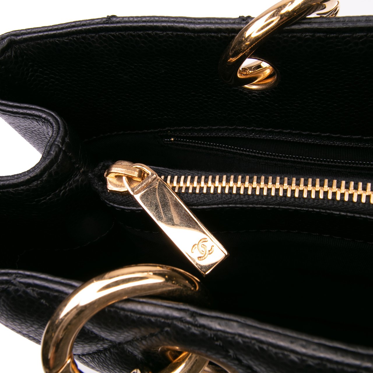 Chanel Caviar Grand Shopping Tote Zwart