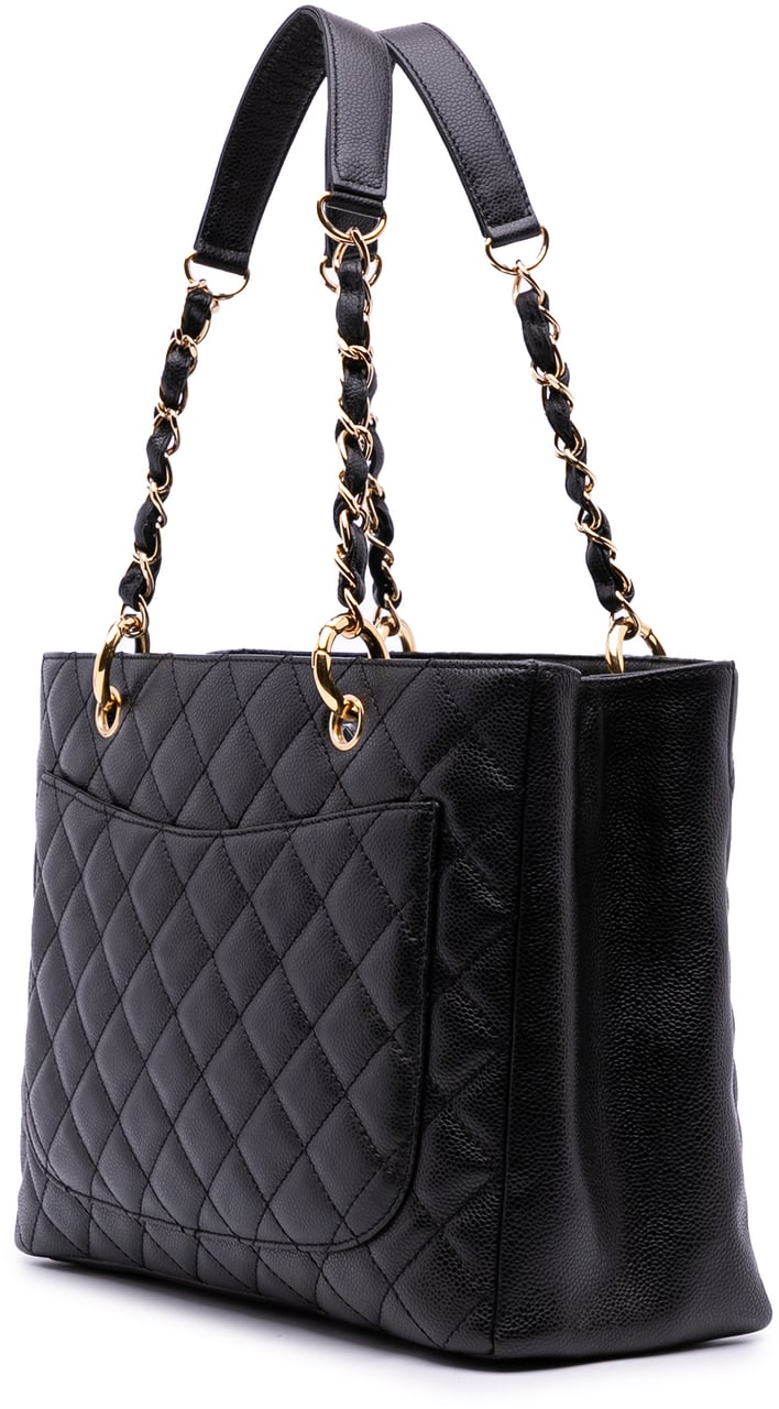 Chanel Caviar Grand Shopping Tote Zwart