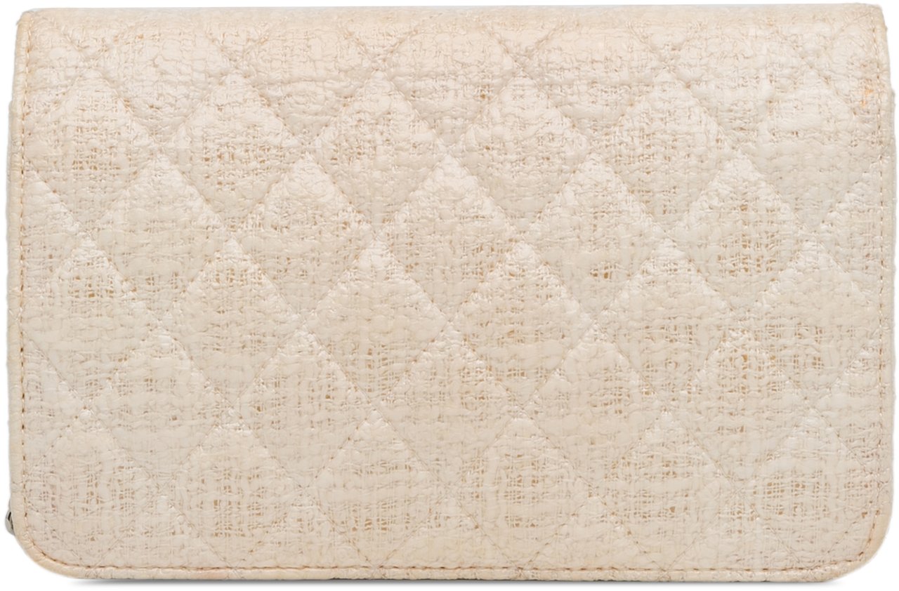 Chanel CC Coated Tweed Wallet On Chain Bruin