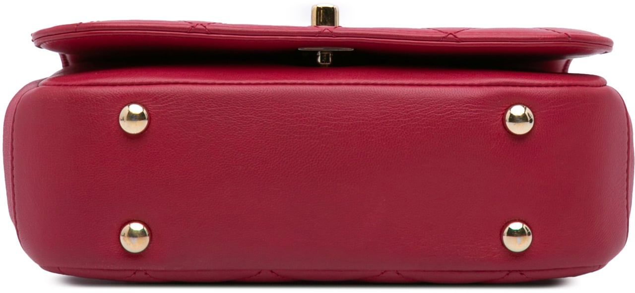 Chanel Mini Quilted Lambskin Carry Chic Flap Roze