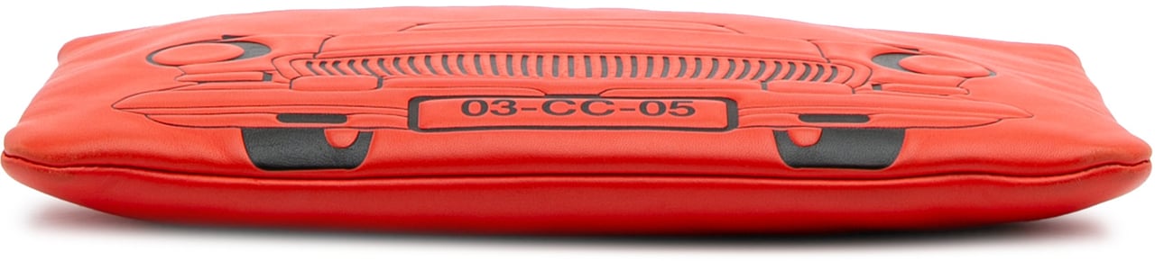 Chanel Medium Printed Lambskin Cuba La Habana O Case Clutch Rood