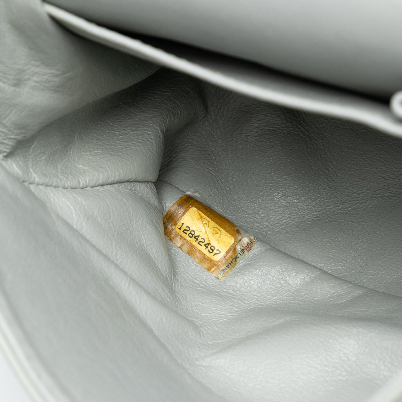 Chanel Medium Classic Caviar Double Flap Grijs