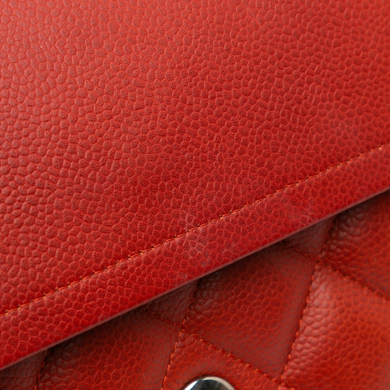 Chanel Jumbo Classic Caviar Double Flap Rood