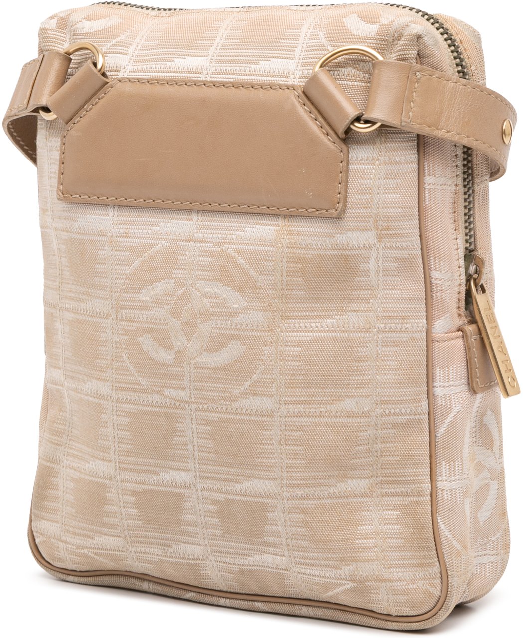 Chanel New Travel Line Nylon Crossbody Bruin