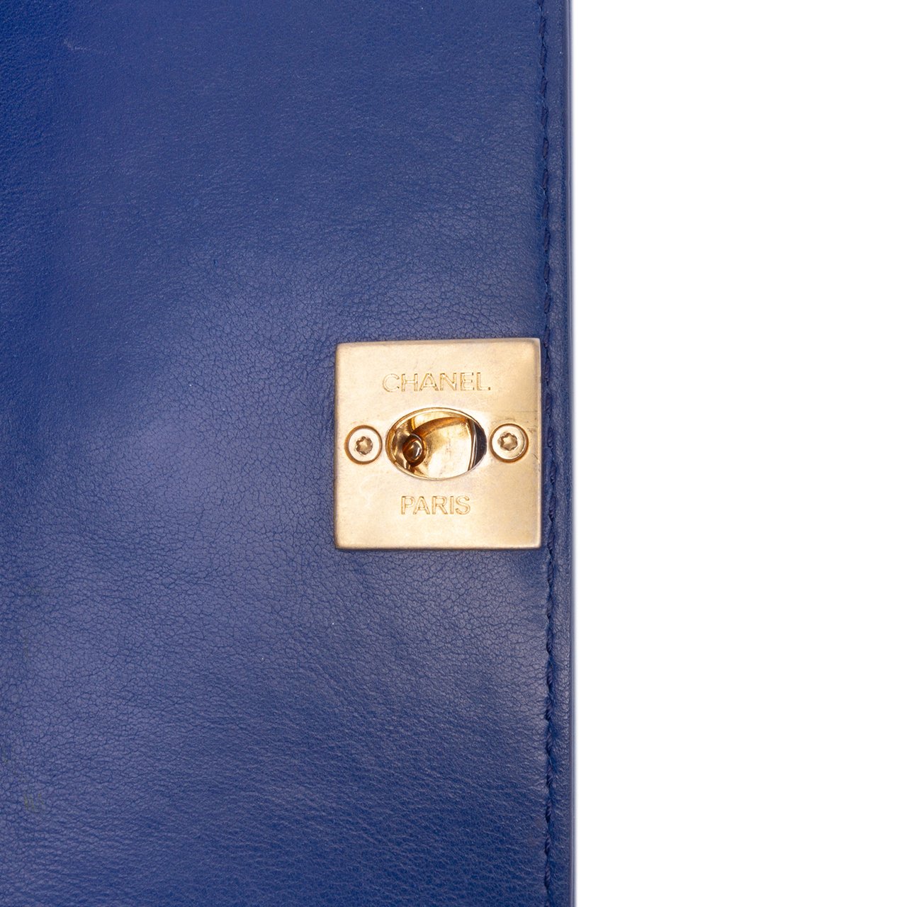 Chanel CC Quilted Calfskin Triple Flap Blauw