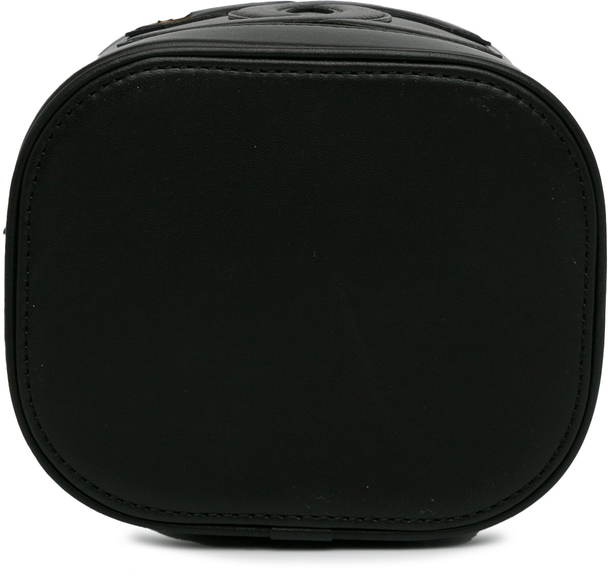 Chanel CC Lambskin Vanity Case Zwart