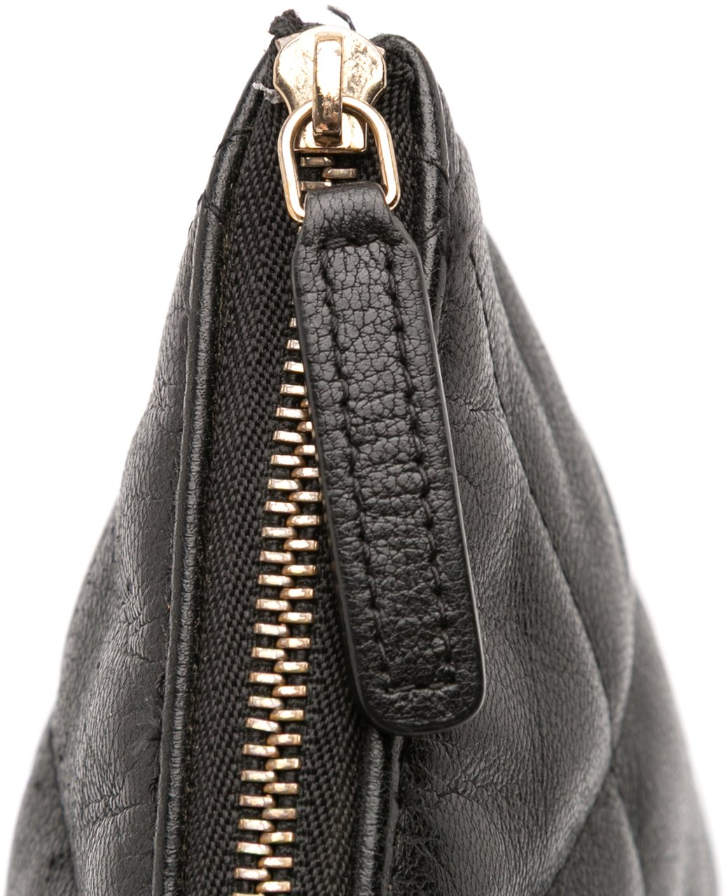 Chanel Large Goatskin 19 O Case Clutch Zwart