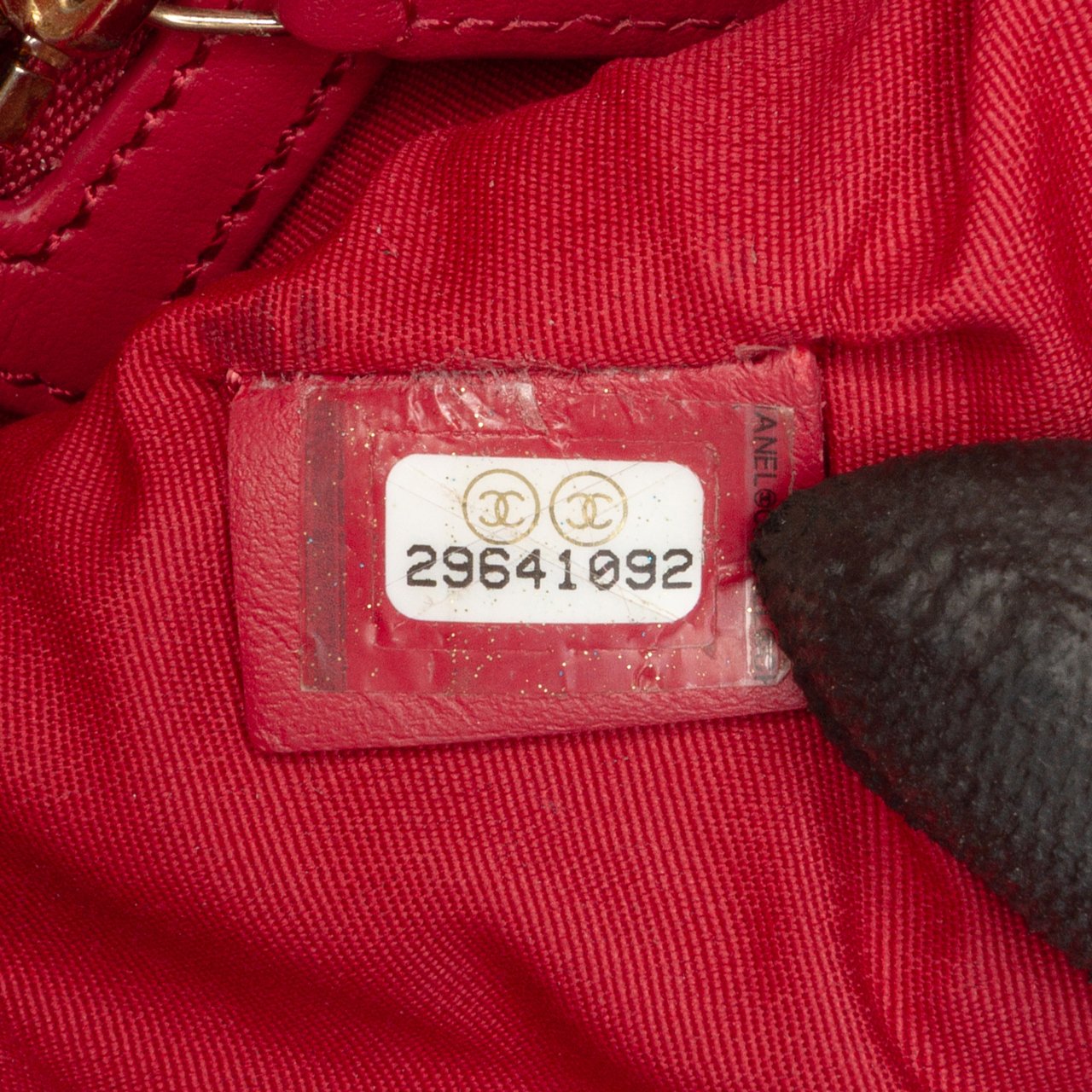 Chanel Large Goatskin 19 O Case Clutch Zwart