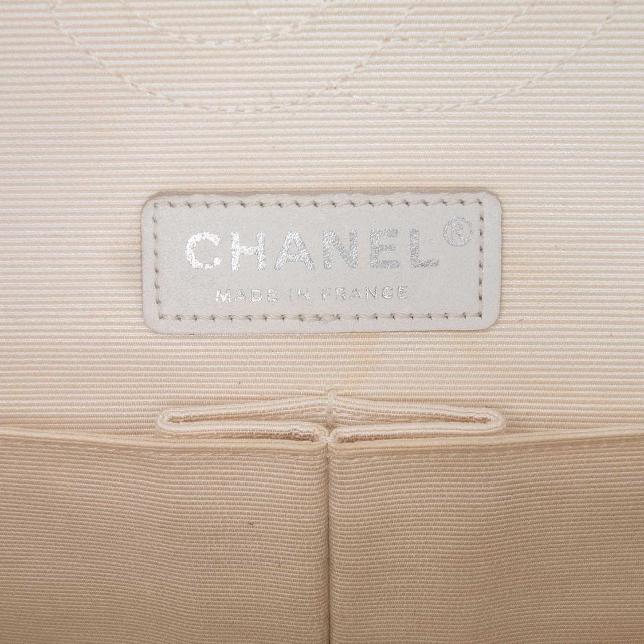 Chanel Medium Classic Printed Grosgrain Double Flap Wit