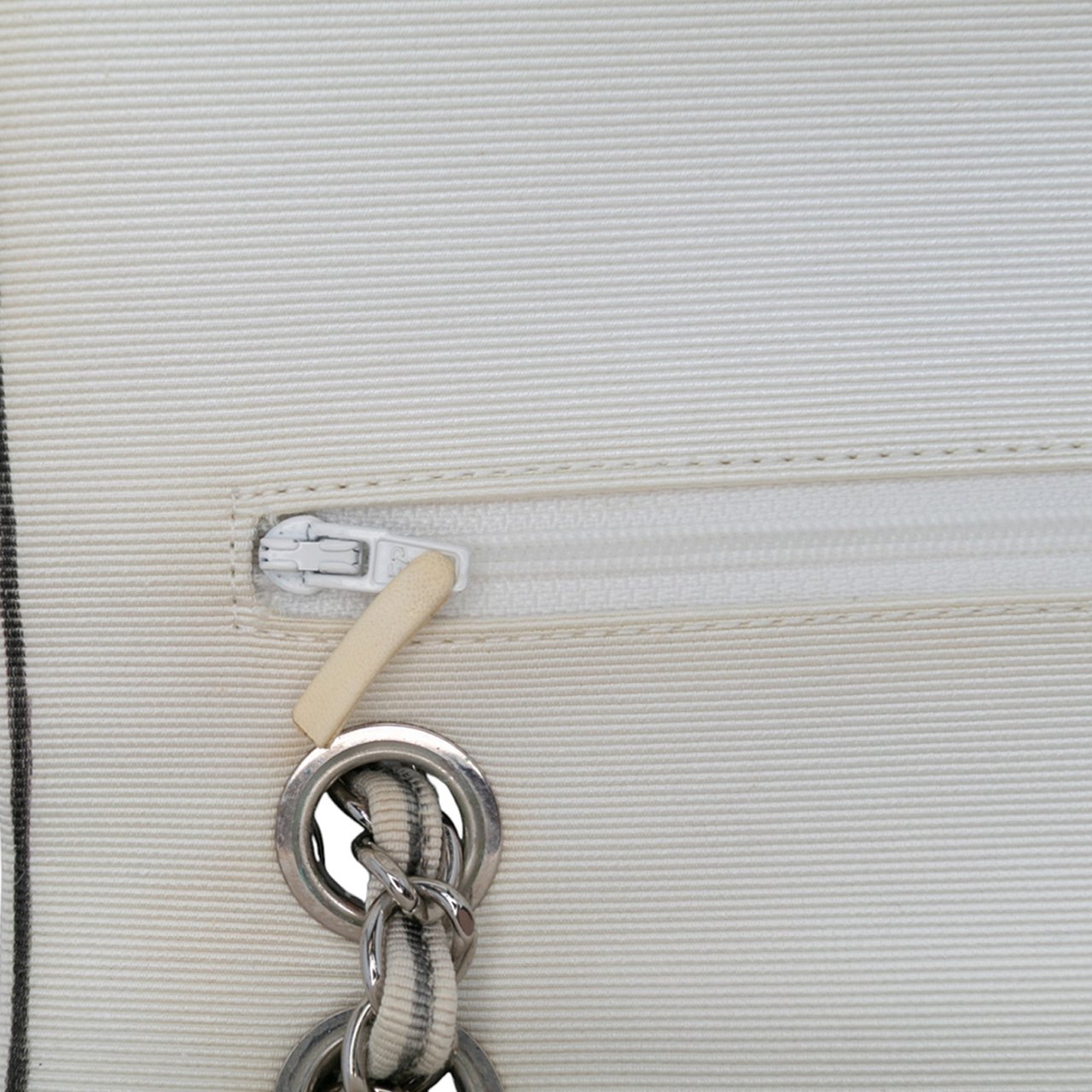 Chanel Medium Classic Printed Grosgrain Double Flap Wit