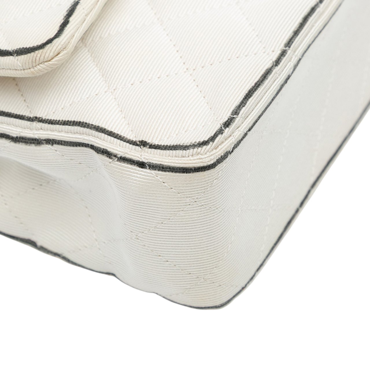 Chanel Medium Classic Printed Grosgrain Double Flap Wit