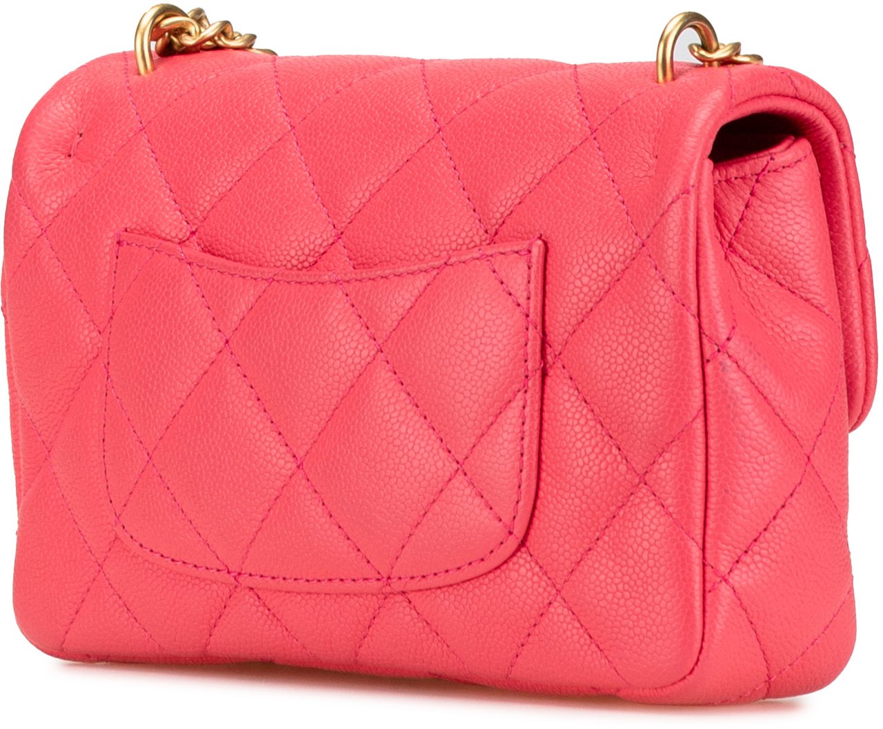Chanel Mini Quilted Caviar Sweetheart Flap Roze