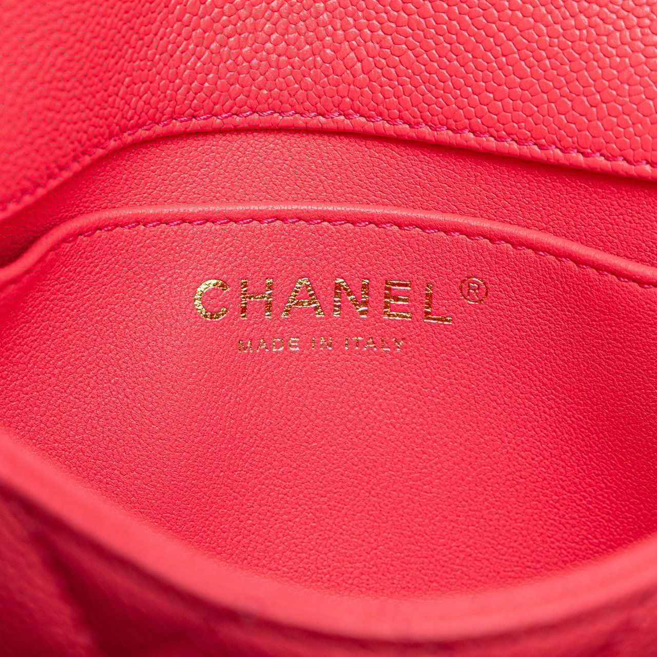 Chanel Mini Quilted Caviar Sweetheart Flap Roze