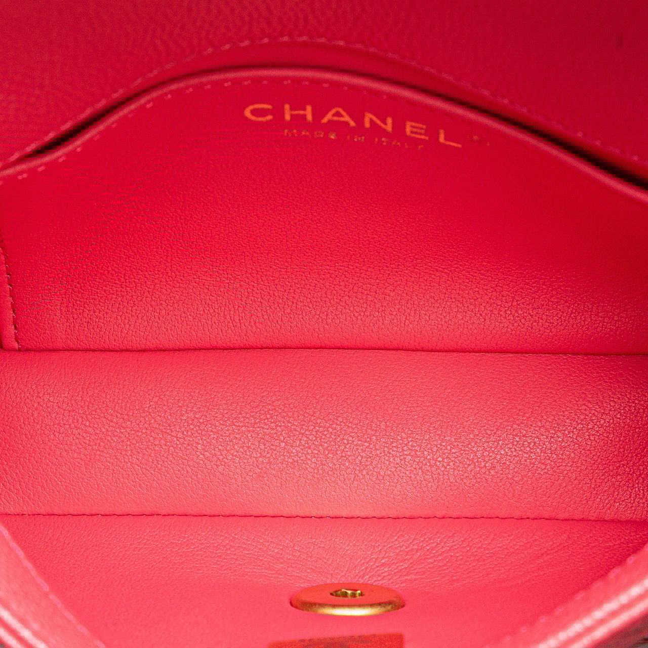 Chanel Mini Quilted Caviar Sweetheart Flap Roze