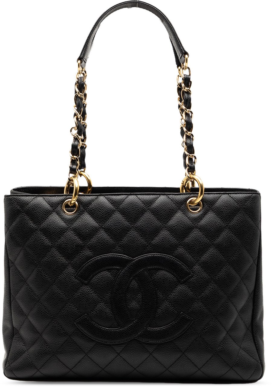 Chanel Caviar Grand Shopping Tote Zwart