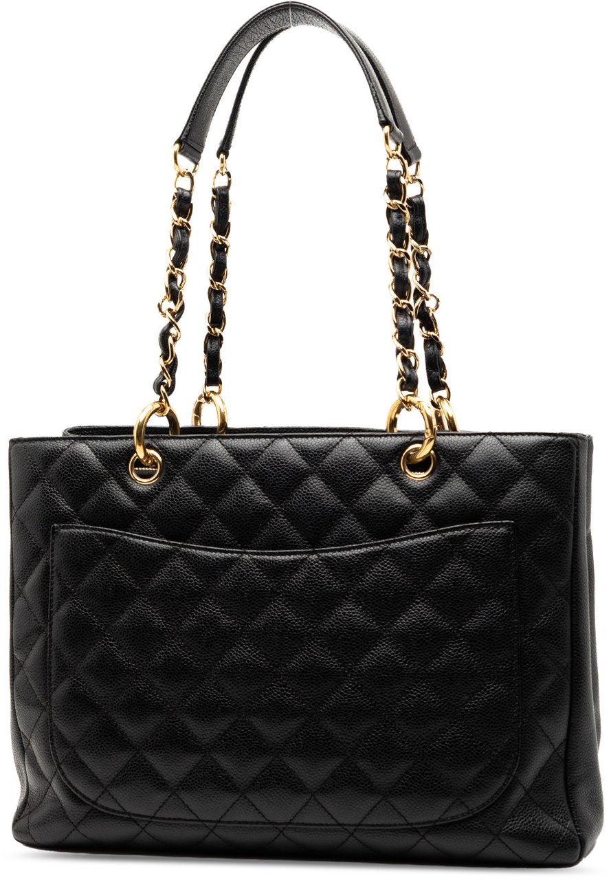 Chanel Caviar Grand Shopping Tote Zwart